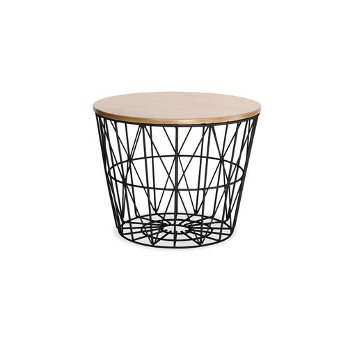 Table D'appoint Panier – Style Modern Gris Foncé