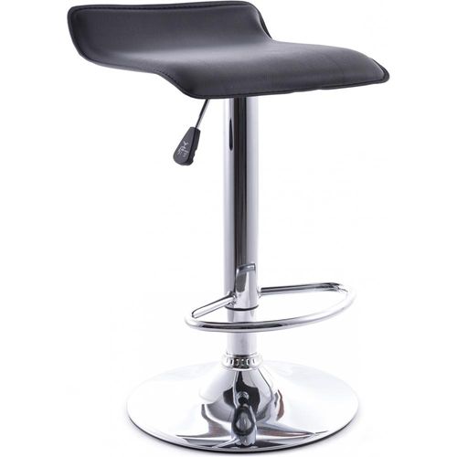 Tabouret De Bar Office Pivotant - Réglable En Hauteur Noir