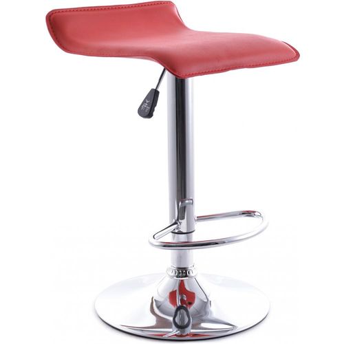 Tabouret De Bar Office Pivotant - Réglable En Hauteur Rouge
