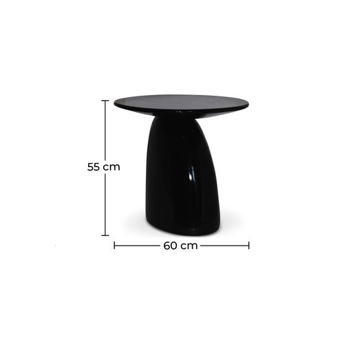 Table D'appoint Parabole - Fibre De Verre - 60cm Blanc