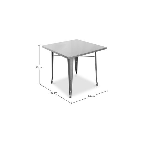 Table Bistrot Metalix - Métal Acier