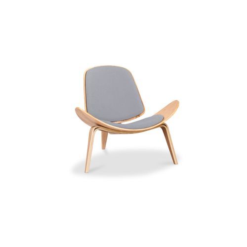 Fauteuil Design - Fauteuil Scandinave - Revêtement En Tissu - Luna Bleu Foncé