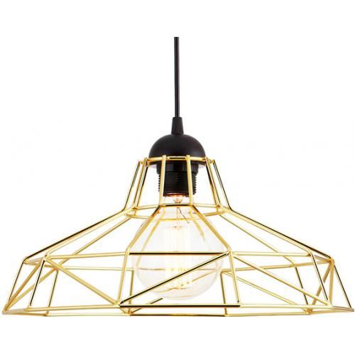 Lampe Suspension Edison Retro Doré