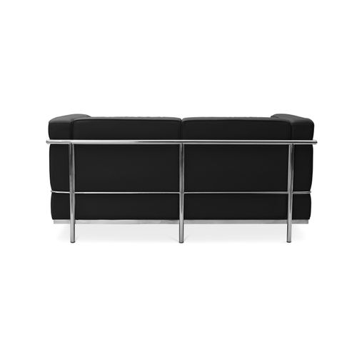 Canapé Design Style Squar (2 Places) -cuir Premium Marron Clair