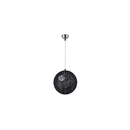 Lampe Suspension Boule Aléatoire/55 - Corde Noir
