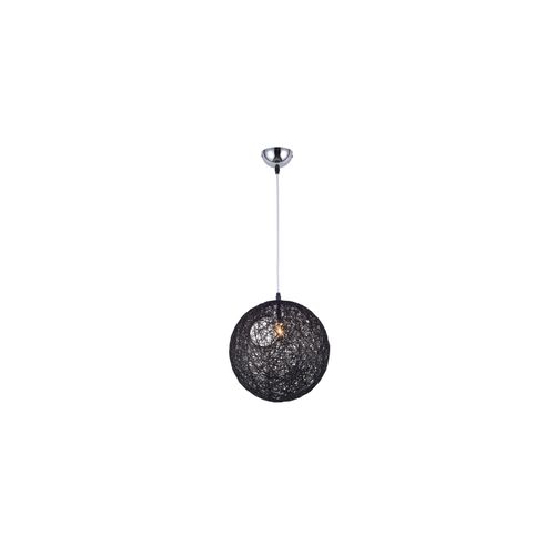 Lampe Suspension Boule Aléatoire/55 - Corde Noir