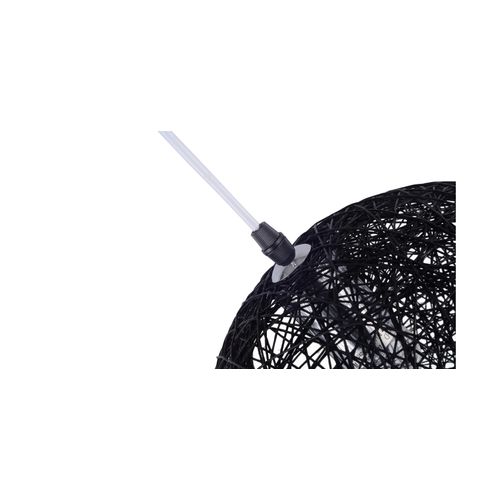 Lampe Suspension Boule Aléatoire/55 - Corde Noir