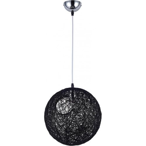 Lampe Suspension Boule Aléatoire/55 - Corde Noir