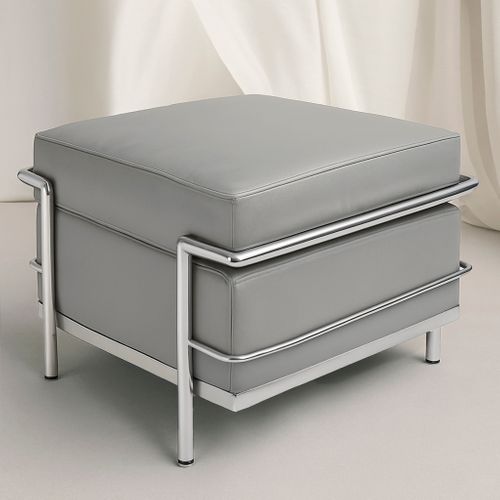 Repose-pied (ottoman) Squar - Simili Cuir Noir