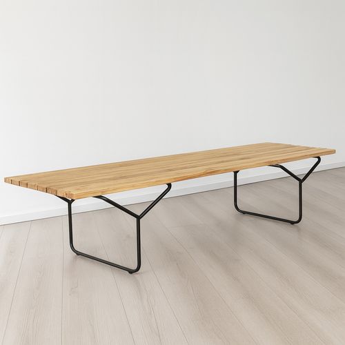 Banc En Bois Style Nordique (180cm) - Lea Bois Naturel