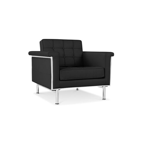 Fauteuil City - Cuir Premium Taupe