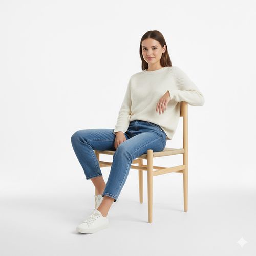 Chaise Cw-36 Design Boho Bali  Blanc