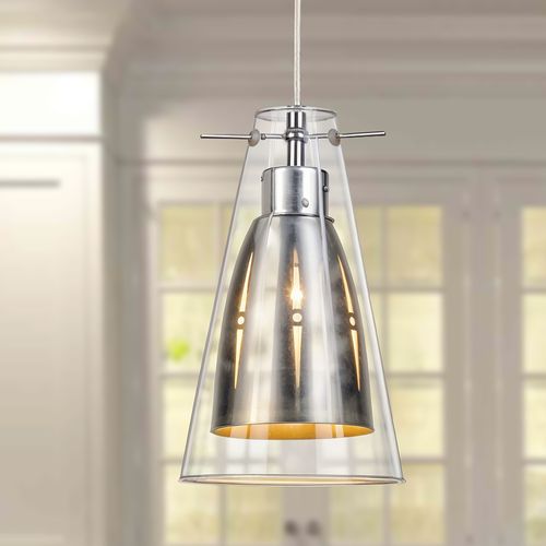 Lampe Pendante Apollo - Cristal Acier