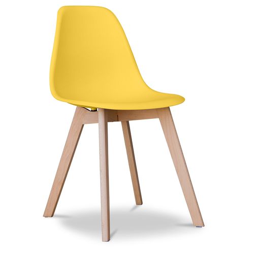 Chaise à Manger Design Scandinave Brielle  Jaune