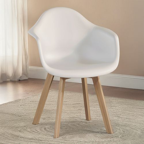 Chaise De Salle à Manger Avec Accoudoirs - Style Scandinave - Amir Jaune