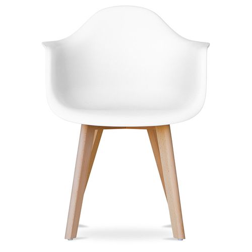 Chaise De Salle à Manger Avec Accoudoirs - Style Scandinave - Amir Jaune