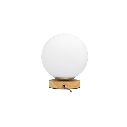 Lampe Globe Sur Socle Bois - Manen Bois Naturel