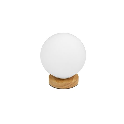 Lampe Globe Sur Socle Bois - Manen Bois Naturel