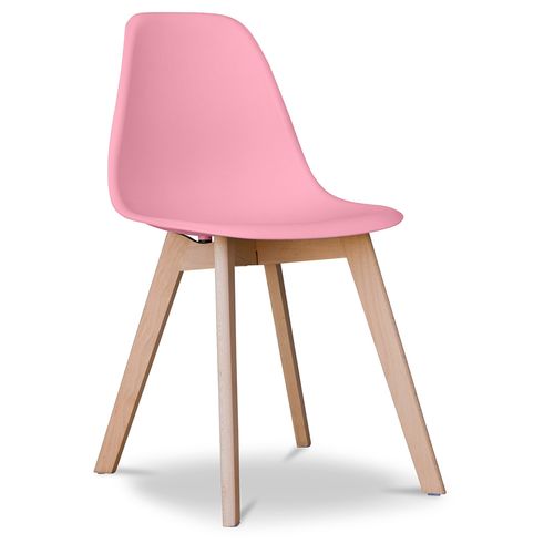 Chaise à Manger Design Scandinave Brielle  Rose