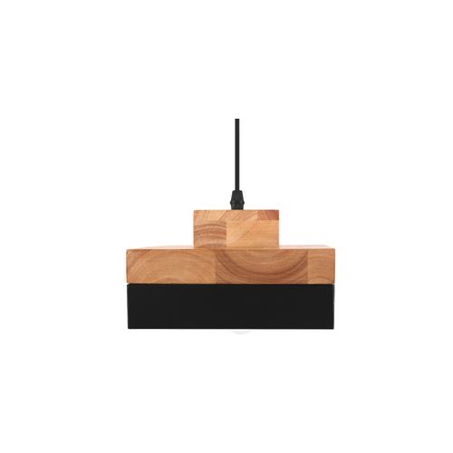 Lampe Suspendue De Style Scandinave Edda -bois Et Métal Blanc