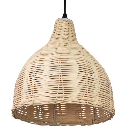 Plafonnier Design Boho Bali Bohol - Bambou Bois Naturel