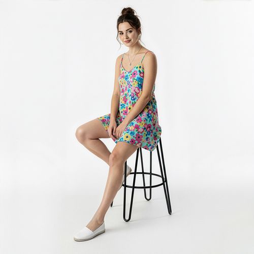 Tabouret De Bar Hairpin 66 Cm - Bois Foncé Et Métal Gris Clair