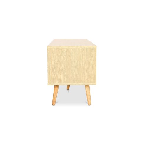 Meuble TV En Bois - Design Scandinave - Freya Gris