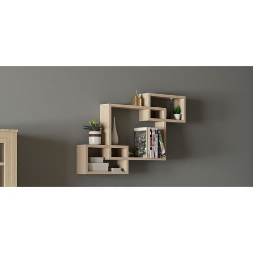 Étagère Murale En Bois - Design De Boîtes - Dagoa Noir