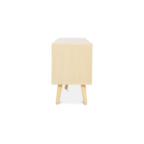 Meuble TV En Bois - Design Scandinave - Haley  Gris