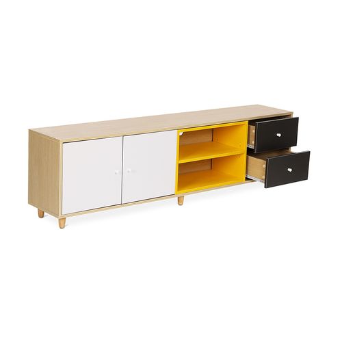 Meuble TV En Bois - Design Scandinave -  Eniva Multicolore