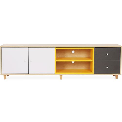 Meuble TV En Bois - Design Scandinave -  Eniva Multicolore