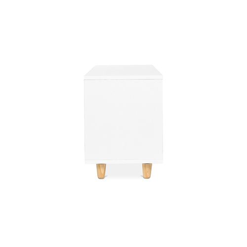 Meuble TV En Bois - Design Scandinave - Wiam Blanc