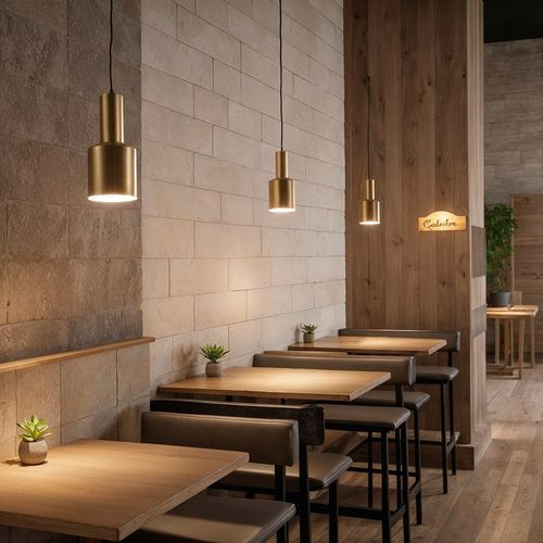 Lampe Suspendue Basilio - Metal Doré Rose Chromé