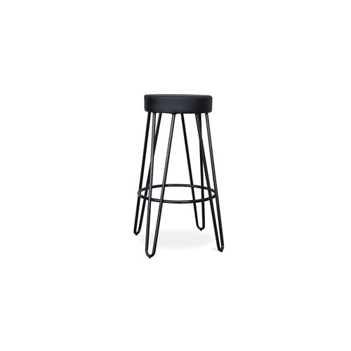 Tabouret De Bar Industriel 80 Cm - Elsu Noir