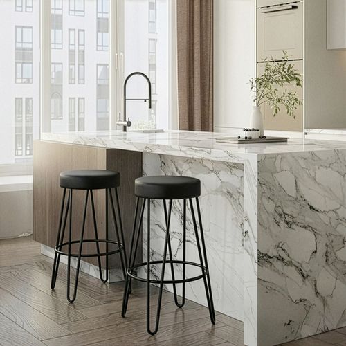 Tabouret De Bar Industriel 80 Cm - Elsu Noir