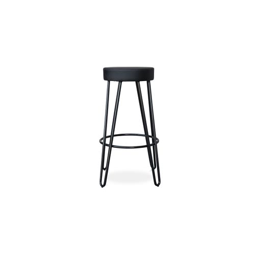 Tabouret De Bar Industriel 80 Cm - Elsu Noir
