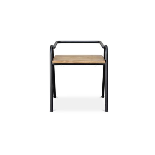 Chaise De Salle à Manger De Style Industriel Alameda - Métal Et Bois Noir