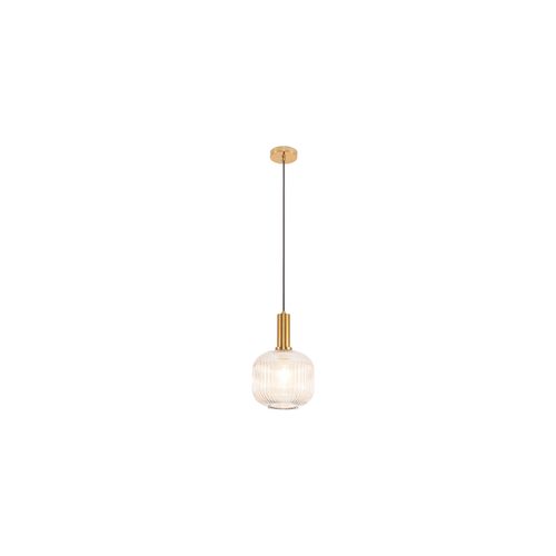 Lampe De Plafond Design Moderne, Verre Et Métal - Genoveva Beige