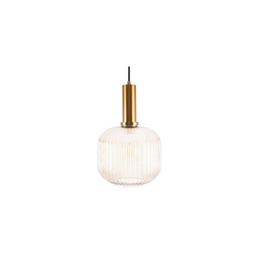 Lampe De Plafond Design Moderne, Verre Et Métal - Genoveva Gris Transparent