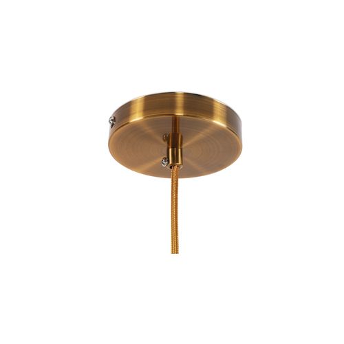 Lampe Lafonnier Design Doré Suspension En Verre  Gris Transparent