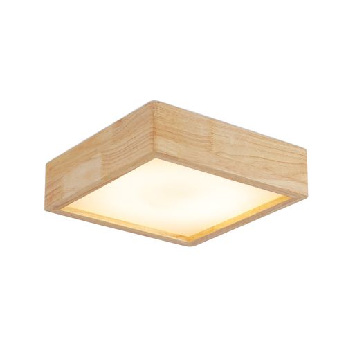 Plafonnier LED En Bois Design Scandinave - Lares Bois Naturel