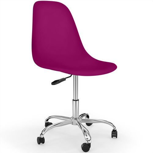 Chaise De Bureau Pivotante à Roulettes - Brielle Mauve