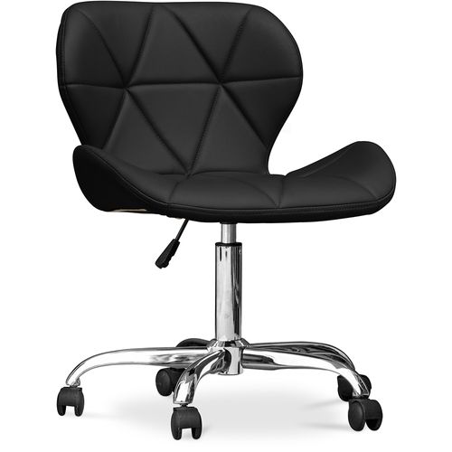 Chaise De Bureau Rembourrée Pu - Winka Noir