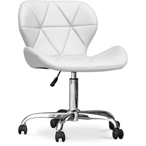 Chaise De Bureau Rembourrée Pu - Winka Blanc