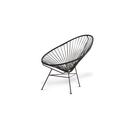 Fauteuil Acapulco - Piétement Noir Blanc