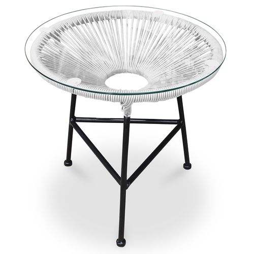 Table De Jardin - Table D'appoint -ulana Blanc