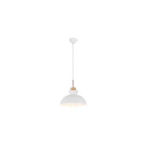 Lampe Suspension Design Scandinave En Métal Et Bois  Jaune