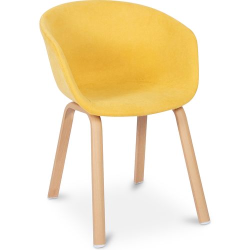 Chaise De Salle à Manger Design Avec Accoudoirs Jaune