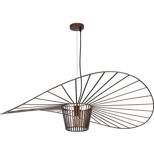Lampe à Suspension Vertice - Métal - 80cm Marron