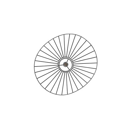 Lampe à Suspension Vertice - Métal - 80cm Marron